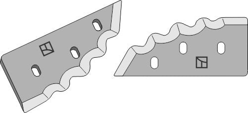 Fodder mixer knives, left