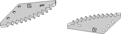 Fodder mixer knives