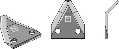 Fodder mixer knives
