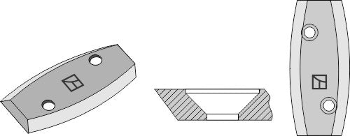 Fodder mixer knives, left