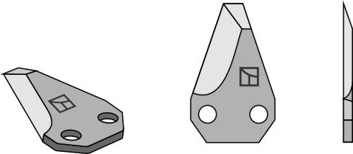 Fodder mixer knives, left