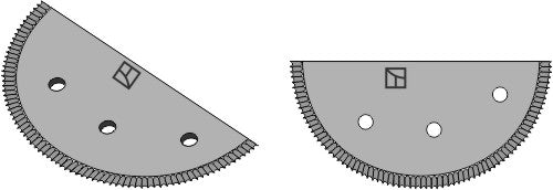 Fodder mixer knives