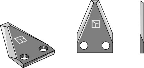 Fodder mixer knives