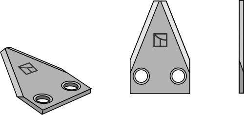 Fodder mixer knives