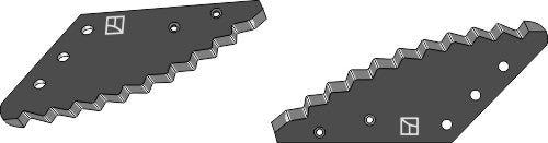 Fodder mixer knives