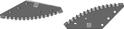 Fodder mixer knives