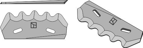 Fodder mixer knives, left