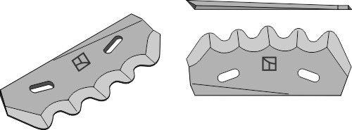 Fodder mixer knives, right