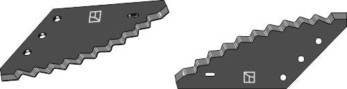 Fodder mixer knives, right - hard metal faced