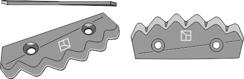 Fodder mixer knives, right
