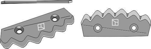 Fodder mixer knives, left