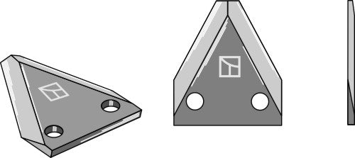 Fodder mixer knives