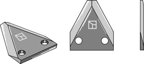Fodder mixer knives