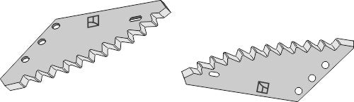 Fodder mixer knives