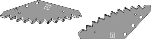 Fodder mixer knives