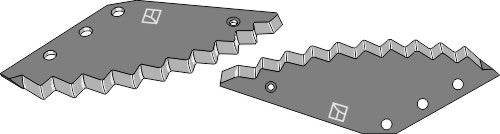 Fodder mixer knives