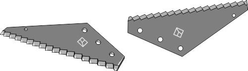 Fodder mixer knives