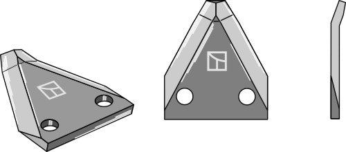 Fodder mixer knives