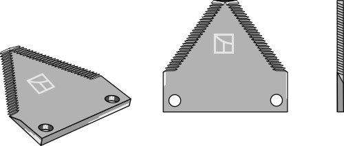 Fodder mixer knives