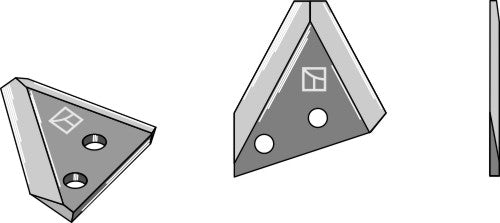 Fodder mixer knives