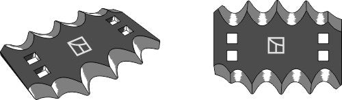 Fodder mixer knives, right