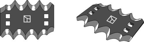 Fodder mixer knives, left
