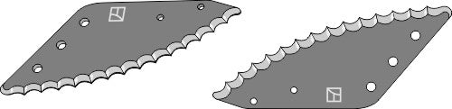 Fodder mixer knives