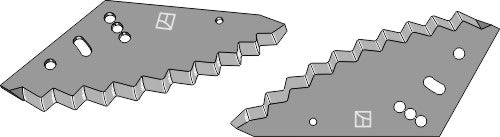 Fodder mixer knives