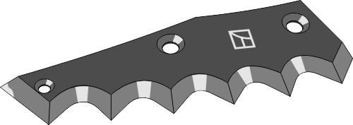 Fodder mixer knives