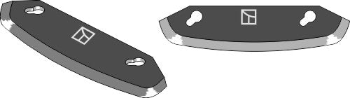 Fodder mixer knives