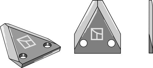 Fodder mixer knives