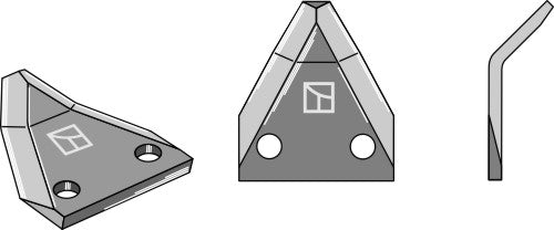 Fodder mixer knives