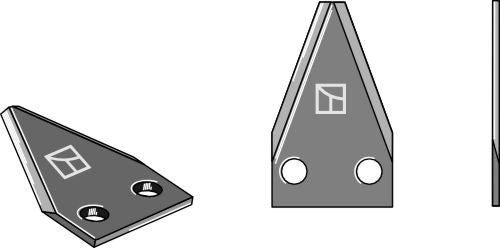 Fodder mixer knives