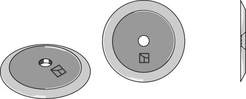 Fodder mixer knives