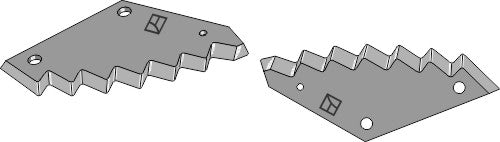 Fodder mixer knives