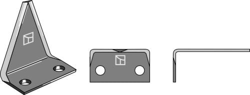Fodder mixer knives