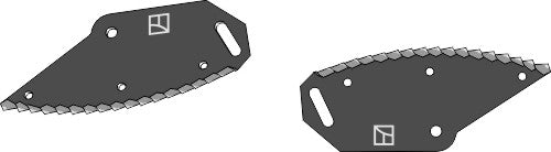 Fodder mixer knives