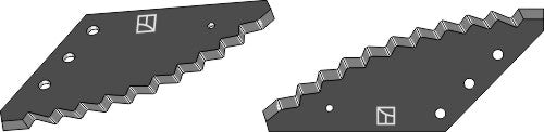 Fodder mixer knives