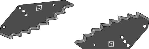 Fodder mixer knives