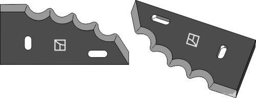 Fodder mixer knives, right