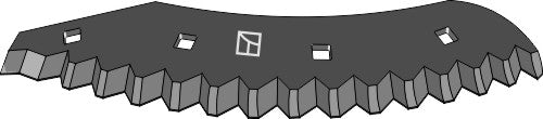 Fodder mixer knives - hard metal faced