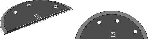 Food mixer knives - hard metal faced