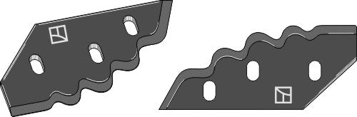 Food mixer knives, left - hard metal faced