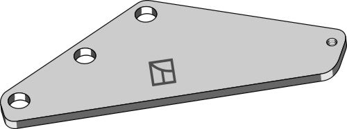Support plate - not painted