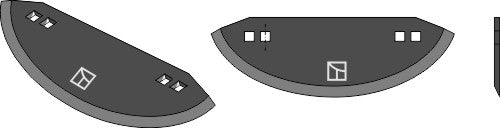 Food mixer knives