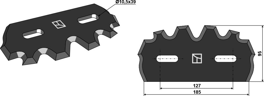 Food mixer knives