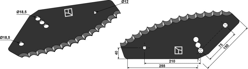 Food mixer knives - hard metal faced