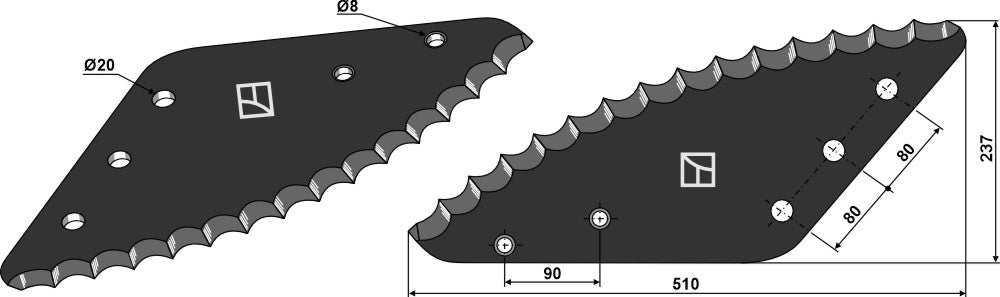 Food mixer knive