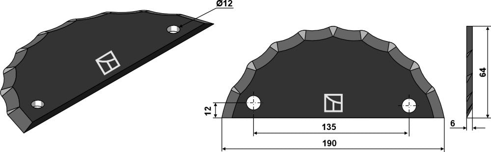 Food mixer knives