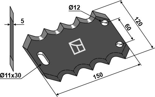 Food mixer knives